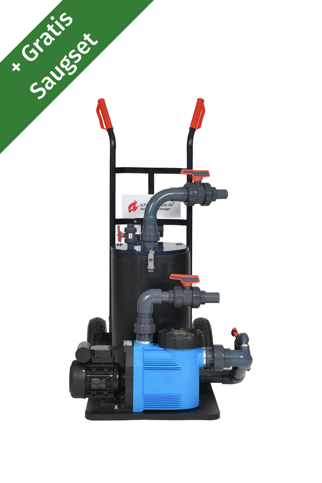 Schlammhexe V2-K: 11KW/11KD + Gratis Saugset